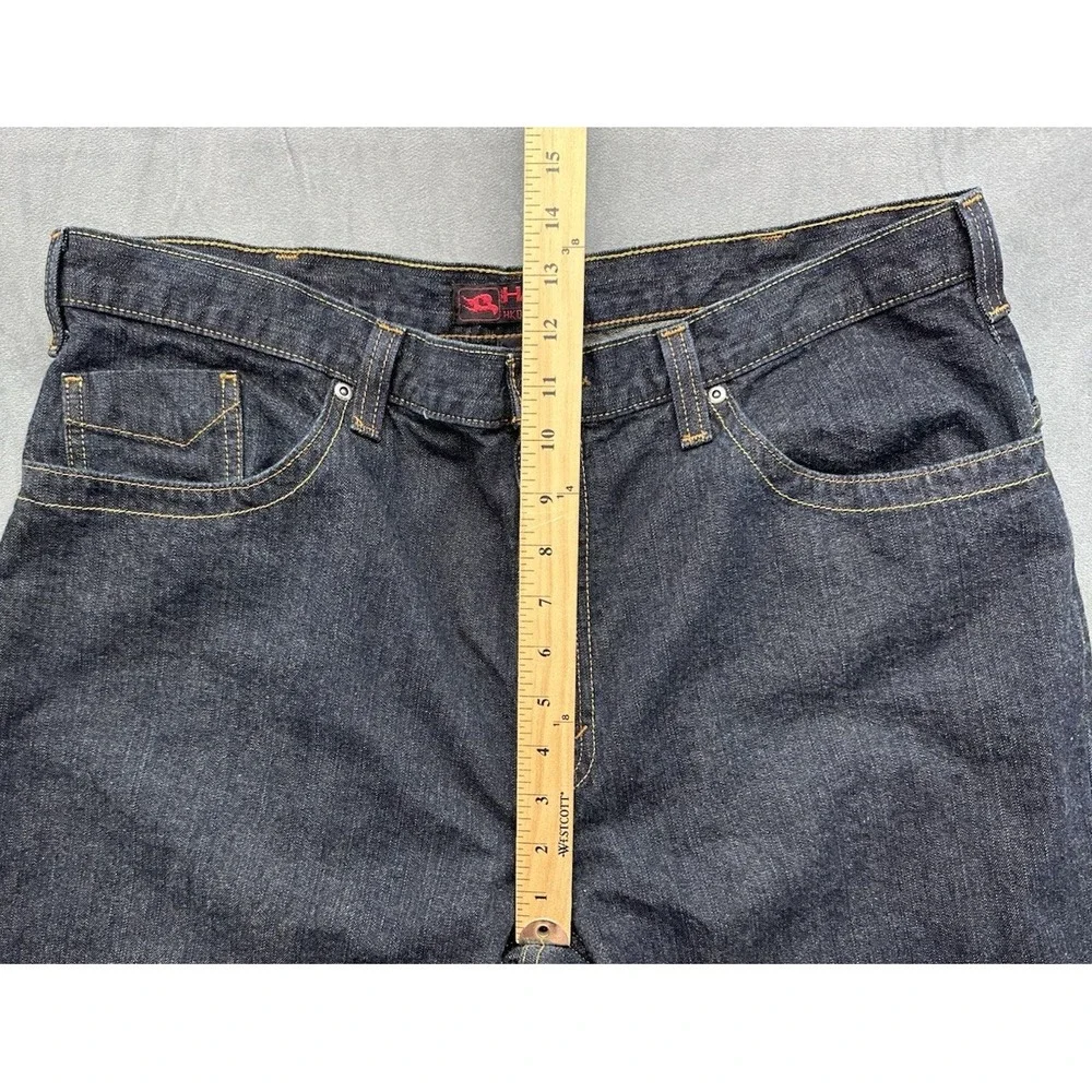 Tony Hawk Jeans Mens 38x30 HK 042820-05 Straight Wide Leg Skateboard Skater Dark